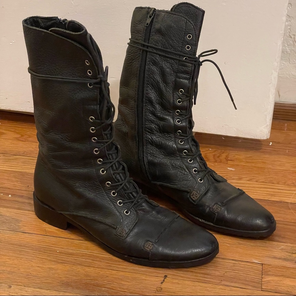 Charles David combat boots